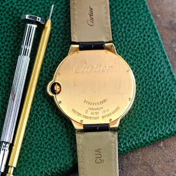 Cartier Ballon Blue W6920089 18K Solid Rose Gold Roman Dial Unisex 40mm Watch - Picture 12 of 15